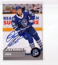 OWEN BECK autographed SIGNED '21/22 Upper Deck CHL 