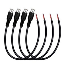 4 Pack RCA Female to Speaker Wire 11 Inch Speaker Wire RCA Female Plug Jack C...