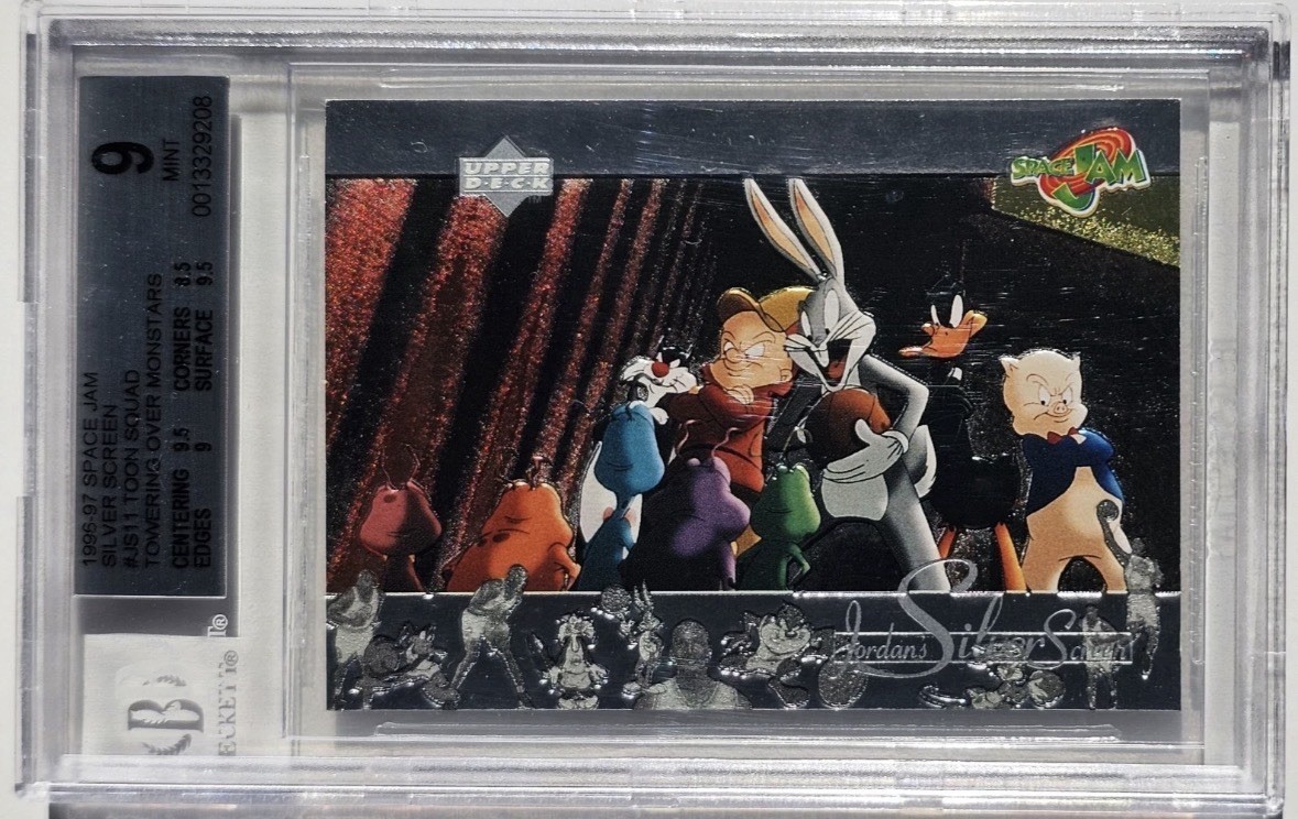 1996-1997 space jam silver screen #JS11 toon squad towering over monstars BGS 9