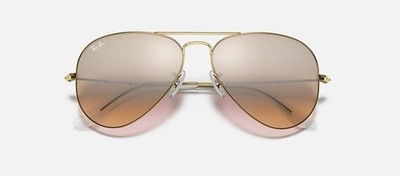 The Icons RAY-BAN AVIATOR Matte Gold Flash Sunglasse RB3025-112/19