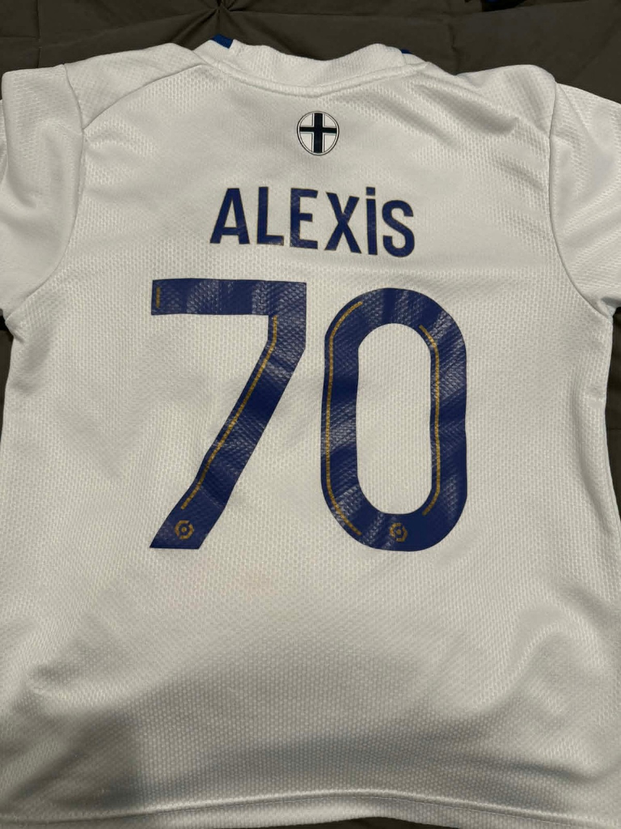 Marseille Alexis Sanchez 70 Youth Small Puma Home Jersey White | eBay