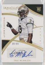 2015 Panini Immaculate Collegiate Rookie 6/99 Tre McBride #296 Auto 3c7