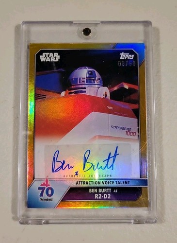 Ben Burtt [70th Anniversary Foil] #AA-BB 2025 Topps Disneyland 70th Anniversary Attraction Autograph card