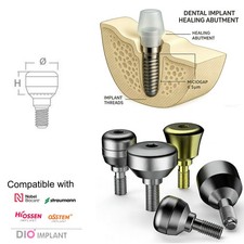US Dental Ti Healing Abutment Gingiva formers fit Nobel Hiossen Straumann ITI