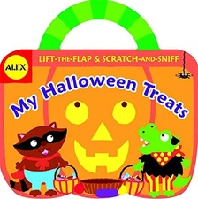 MY HALLOWEEN TREATS: LIFT-THE-FLAP & SCRATCH-AND-SNIFF By Alex Toys & Jane VG