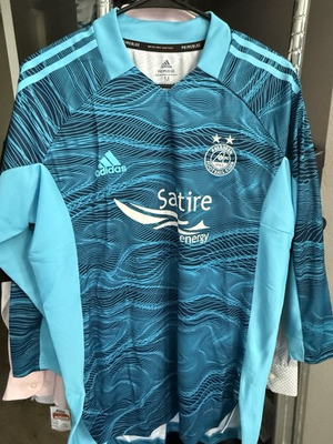 #ad Adidas Aberdeen FC Scotland Goalie Blue Soccer Jersey Rare BNWT $29.99