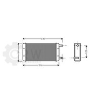 WäRmetauscher Innenraumheizung FüR Mercedes-Benz T1 Pritsche/Fahrgestell 307 D