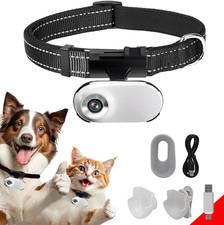 HD 1080P Cat POV Camera Collar with Video Record, Mini Small Sports Video Camera