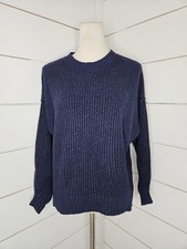 American Eagle Outfitters medium navy blue chunky knit sweater