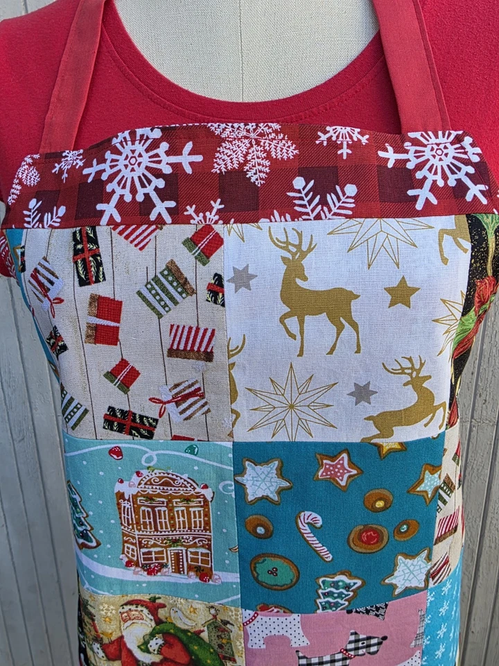 Delantal de Navidad hecho a mano Foto 3 de 4