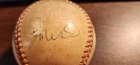STAN MUSIAL SIGNED BASEBALL, w/defect