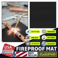 1PCS Brand-New square Fireproof Mat 20 x 20 Inch Countertop Protective Mat black