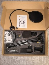FIFINE Studio Condenser Microphone Kit with Adjustable Boom Arm Stand - T669