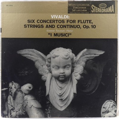 VIVALDI Gastone Tassinari Six Concertos Flute Strings Continuo EPIC BC 1014 VG+