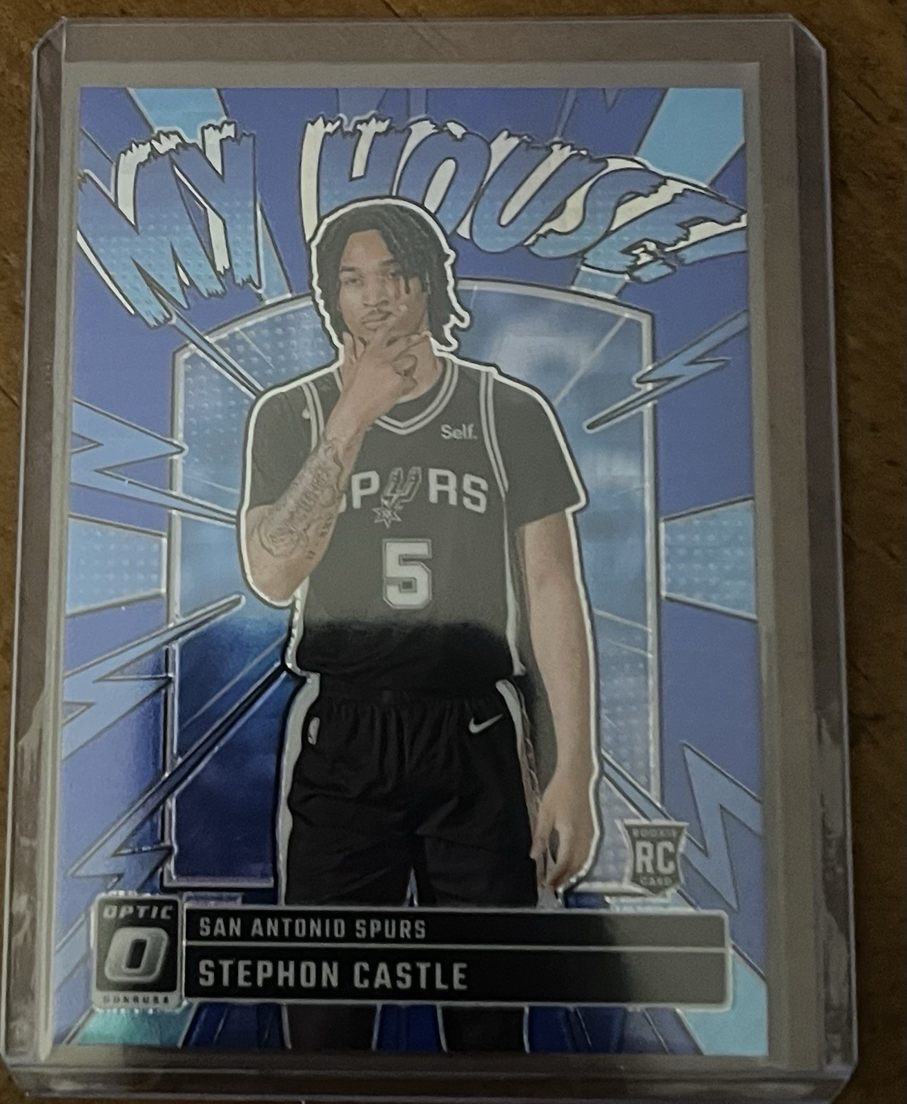 2024-25 Panini Donruss Optic My House Stephon Castle Blue Hyper Prizm /175 (RC)