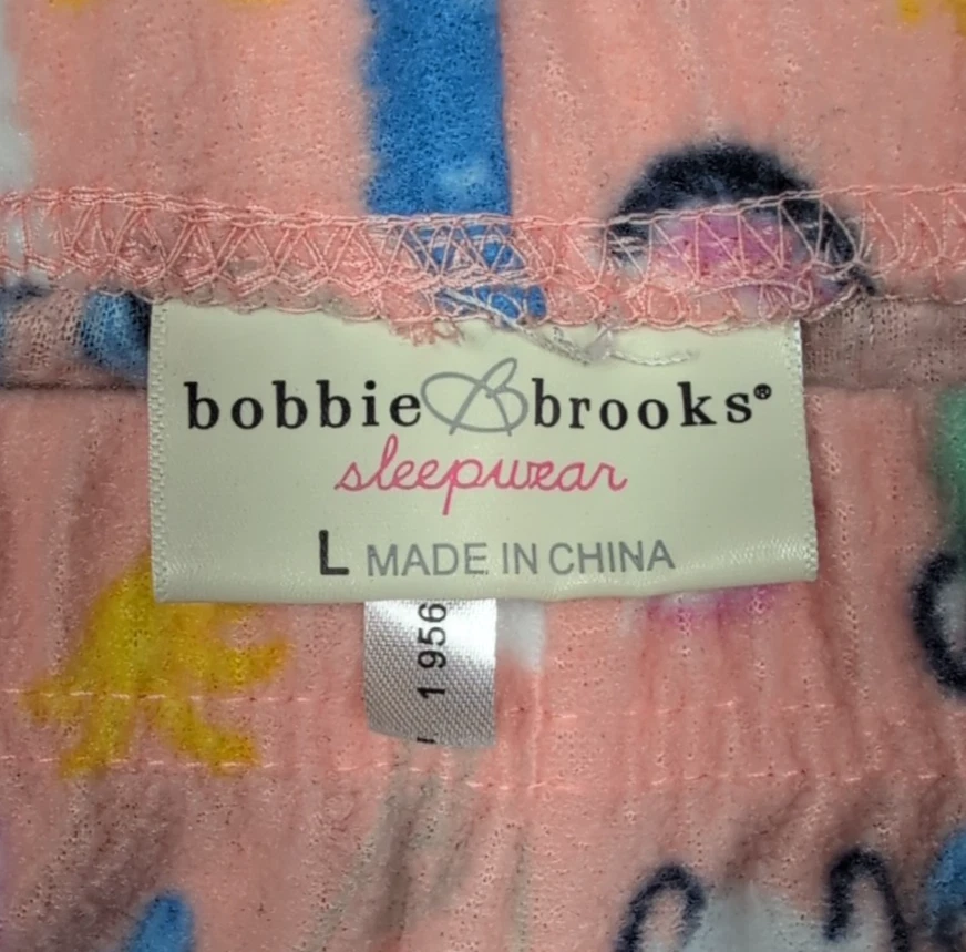 Calça pijama Bobbie Brooks feminina grande roupa de dormir pêssego lhama aconchegante fofa macia - Imagem 4 de 4