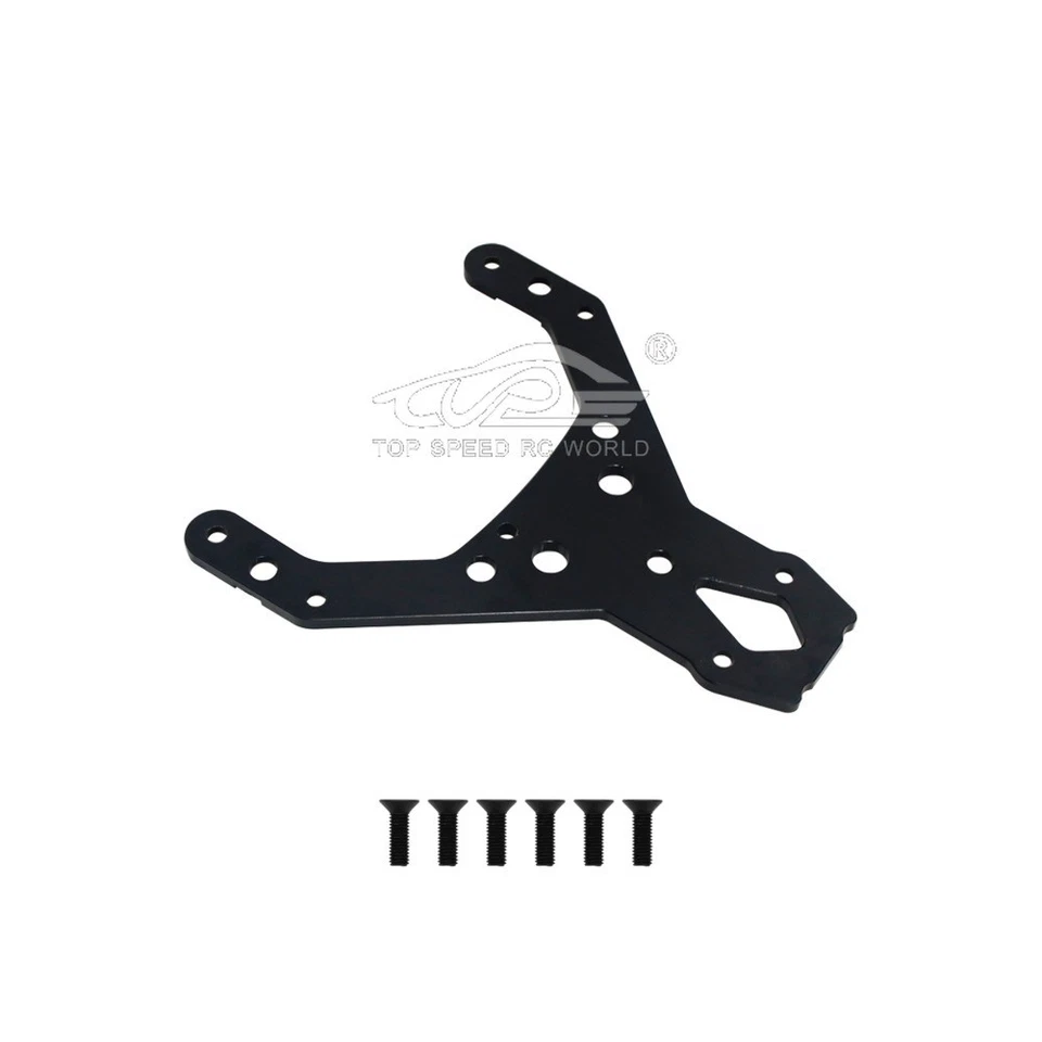 Kit de placa superior frontal de liga preta para buggy de controle remoto 1/5 HPI BAJA RV KM 5B 5T 5SC RC - Imagem 3 de 4