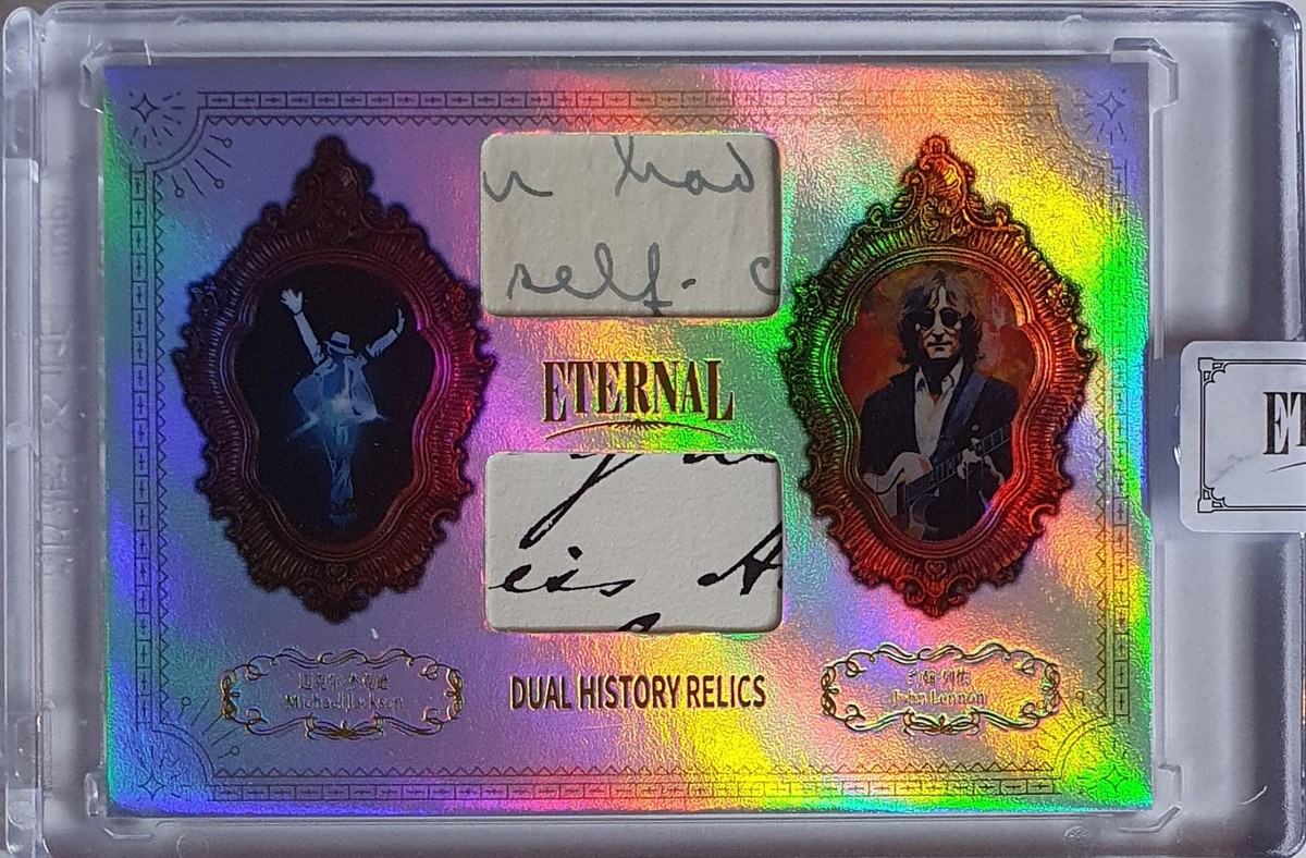 2024 Eternal Michael Jackson John Lennon #RELICS SILVER /50