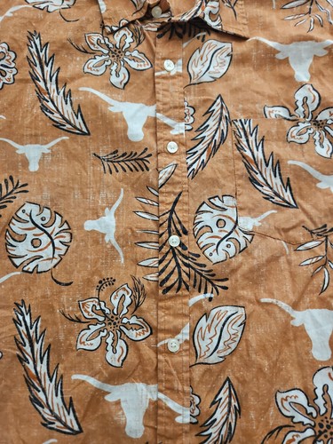 Camisa de Colección Texas Longhorns Hawaiana Para Hombre Wes And Willy Talla XL - Imagen 3 de 13