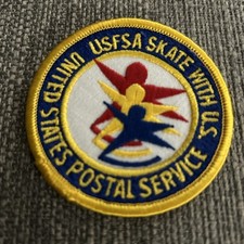 Ice Skating Figure Skating Skate WITH USFSA POSTAL SERVICE PATCH Olympics