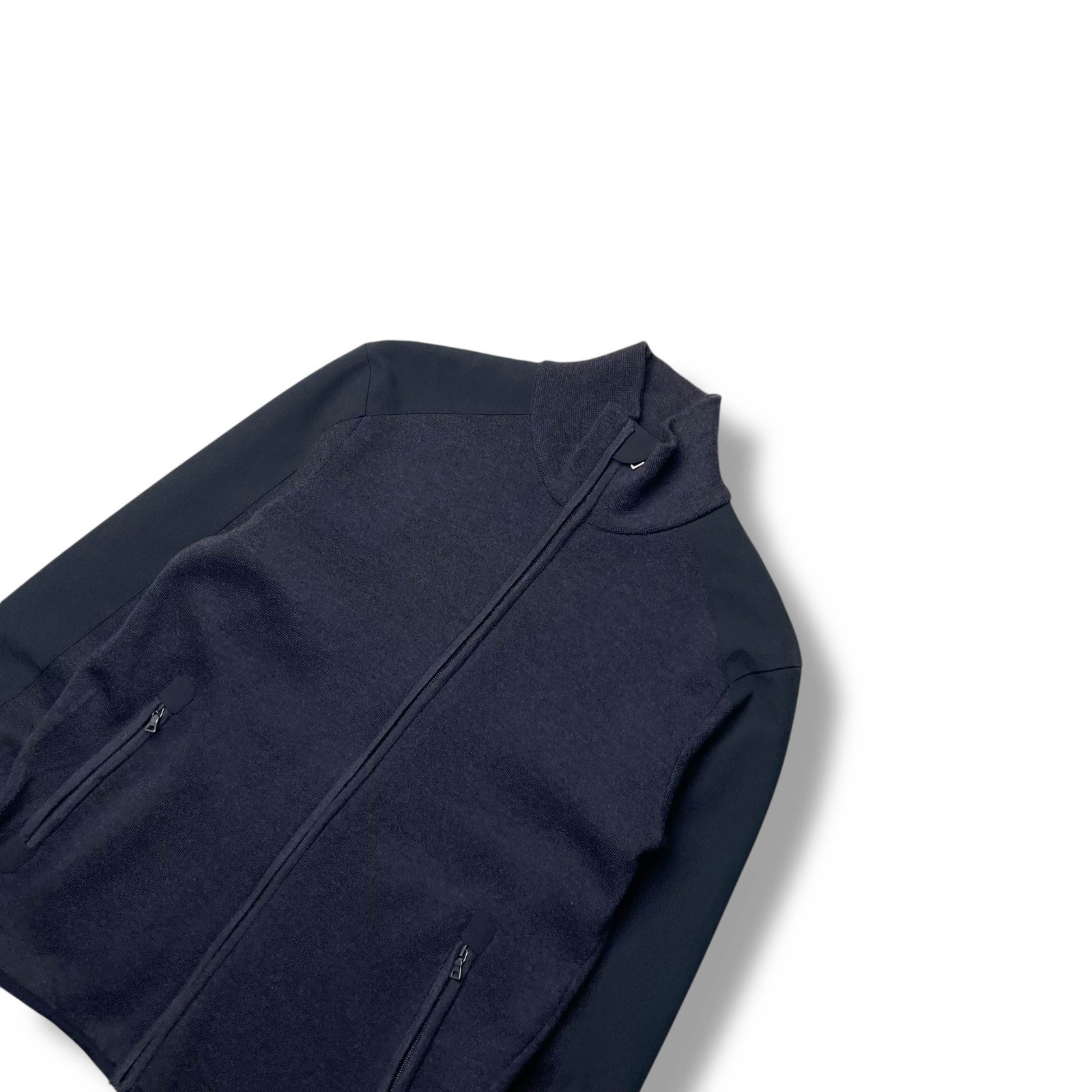 Prada Sport Wool & Nylon Panelled Technical Knit Jacket thumbnail 4