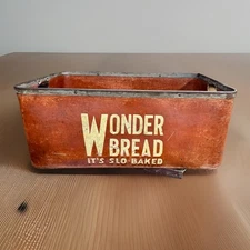 Rare Antique Wonder Bread Delivery Box Tote