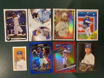 BO BICHETTE - (8) CARD LOT - Topps Panini NO DUPES 2022-2023 BLUE JAYS