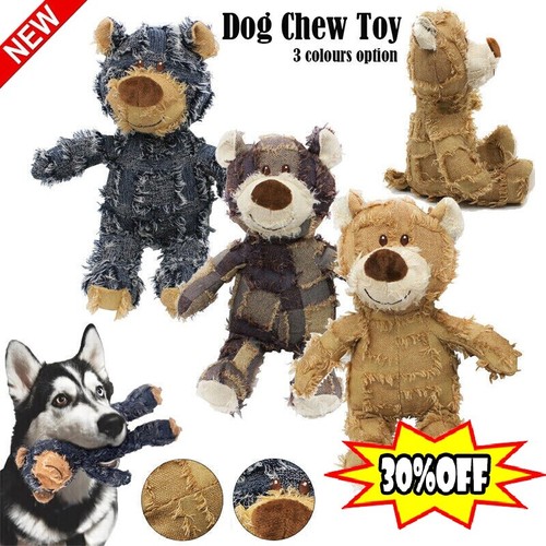 1/3Pcs Bear Dog Toy Indestructible Robust Companion Chewers Chew Toys Training~