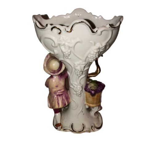 Vintage Ucagco Highly Stylized French Ceramic Vase Glazed Nice - Picture 6 of 7