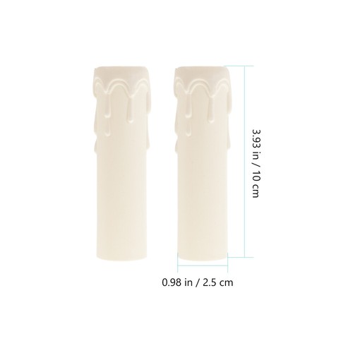 20Pcs Chandelier Socket Covers Plastic Candle Cover Sleeves for E14 Lamp Holders - Picture 12 of 12