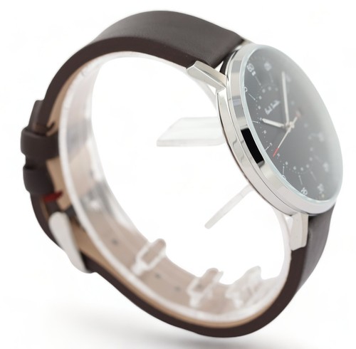 PAUL SMITH 41mm Date - Brown Leather Strap - Black Dial - P1007 - New & Boxed - Picture 10 of 20
