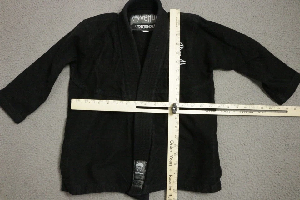 Jiu Jitsu Oficial Venum Contender Youth Tamanho C0 Preto - Imagem 4 de 4