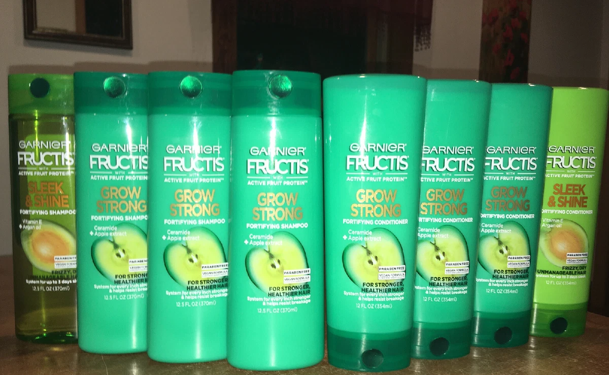 Garnier Fructis Grow Strong Apple Shampoo And Conditioner, 49 OFF