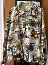 Vintage Train Enthusiast Handmade Jacket Railroad Railway Travel