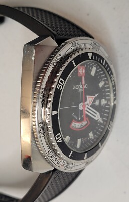 Rare Zodiac Z03701 Super Dragon World Timer Swiss Quartz Men's