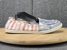 Aeropostale Stars and Stripes Canvas Loafers Women's Size 9 Shoes American Flag
