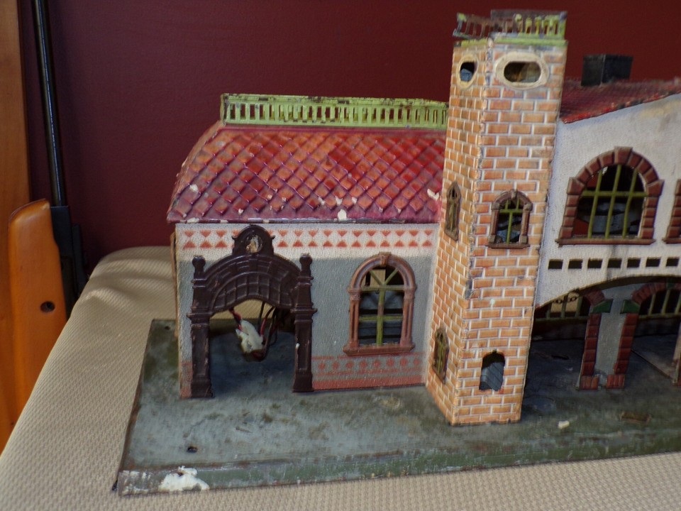 Märklin Chariot De Gare En Tôle - Vert, 12 Cm, Pièce Rare Collection