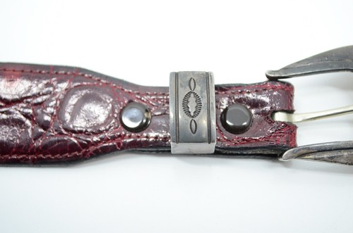 Dan Oliver Shades of the West Scottsdale AZ Navajo Belt Buckle Sterling Used 34 - Picture 21 of 22