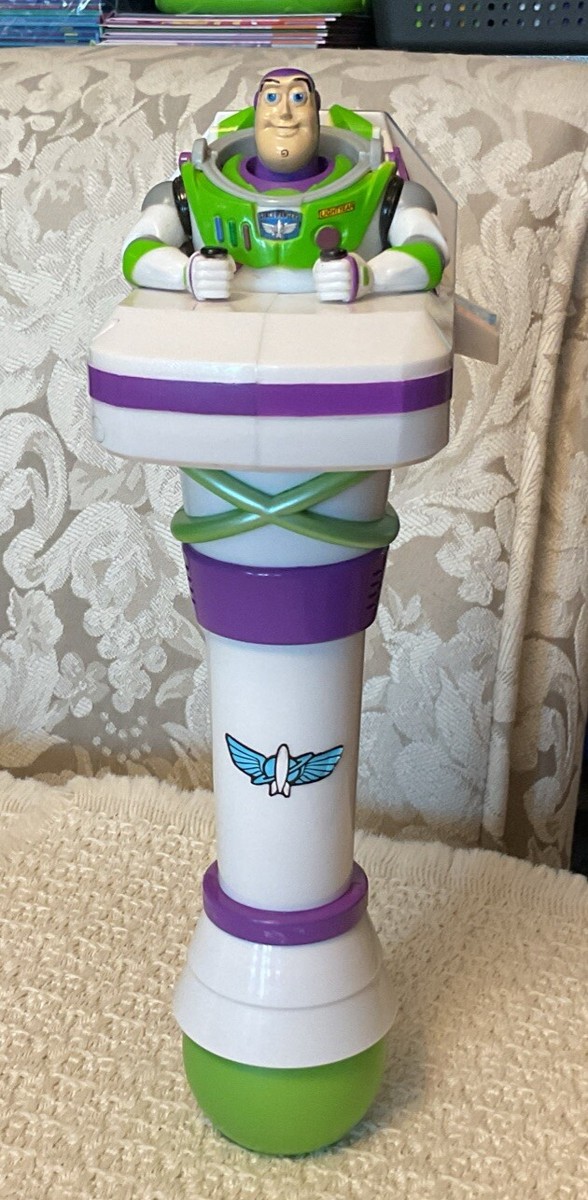 【日本未発売】Disney Store Buzz Lightyear Bubbl Disney Parks BUZZ LIGHTYEAR Toy Story Light-Up Talking Bubble Wand