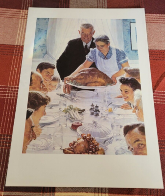 The Four Freedoms FROM WANT Norman Rockwell in SEP 1943 WWII