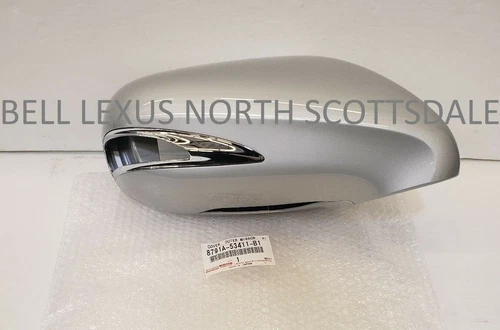 LEXUS OEM PASSENGER SIDE OUTER MIRROR COVER 2010-2012 ES350 TUNGSTEN PEARL (1G1)