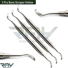 Dental Bone Grafting Scrapers Hollow Handle Implant Instruments Surgical Tools