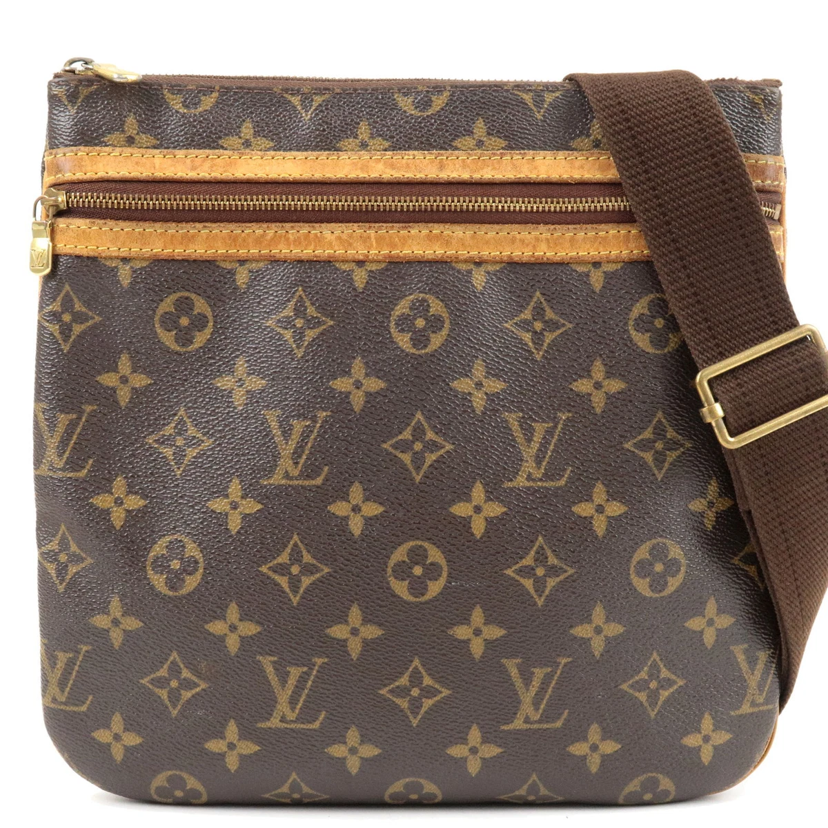 Auth Louis Vuitton Monogram Pochette Bosphore Shoulder Bag M40044