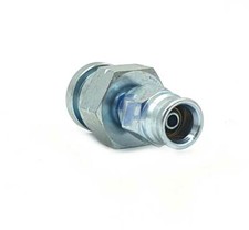 raceparts.cc&reg;  Verschraubung, Dash 3, 3/8-24" UNF, gerade, PTFE, Clipbefestigung