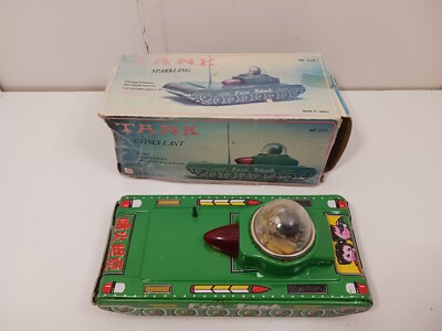 ヴィンテージトイ Vintage 1970s MF 956 Sparkling Fire Space Tank Friction Tin