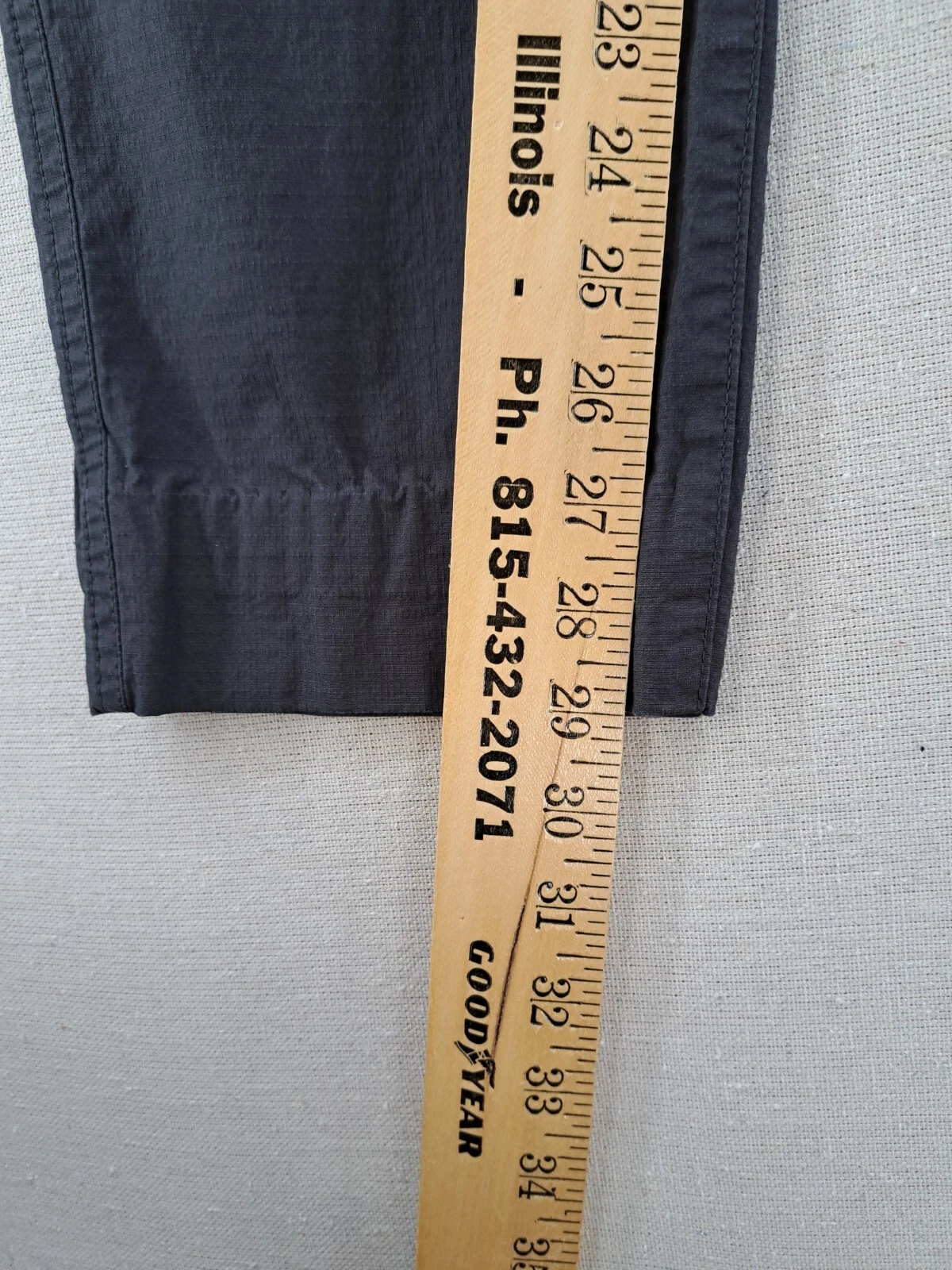 vuori ripstop dura-terra charcoal side zipper pants
