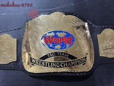 World Tag Team Wrestling Championship Title Belt Brass 2mm Replica Belt Adult
