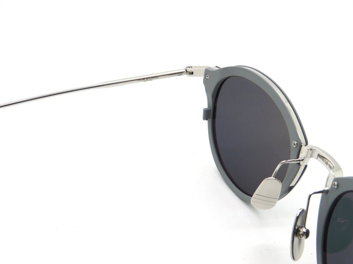 THOM BROWNE TB-110-B-T-GRY-SLV Matte Grey/Silver Mirror 48mm THOM BROWNE TB-110-B-T-GRY-SLV Matte Grey/Silver Mirror 48mm