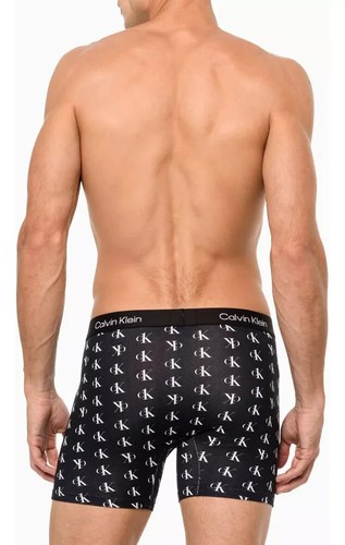 Calvin Klein Men's Boxer Briefs, Black, Medium - Picture 2 of 2