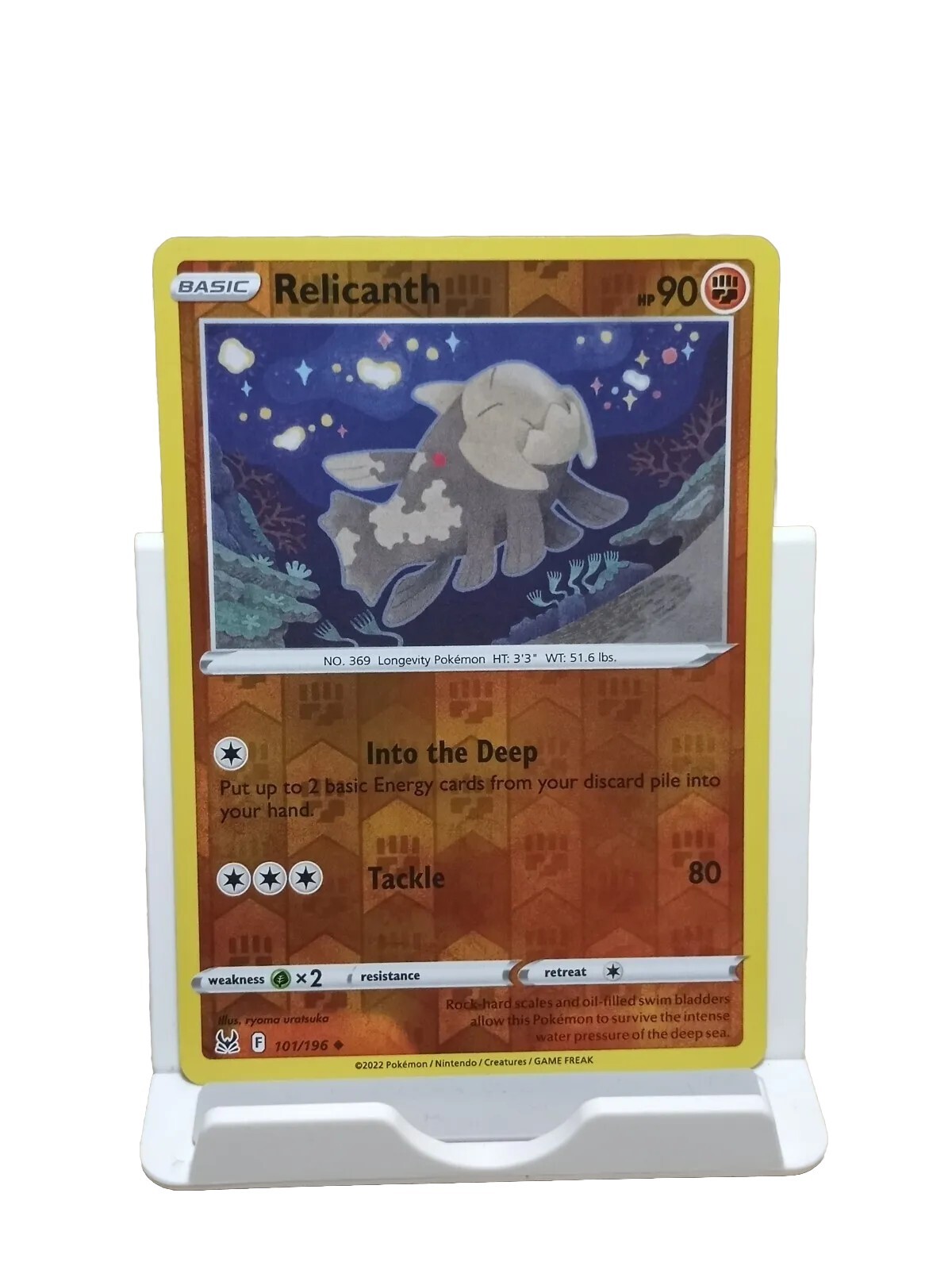 Relicanth 101/196 Lost Origin Reverse Holo Pokemon TCG Card
